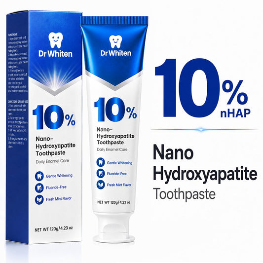 DrWhiten Safe Whitening Toothpaste tube and box - Daily Enamel Care