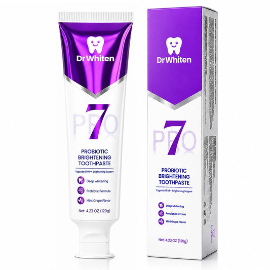 DrWhiten Probiotic Brightening Toothpaste tube and box - 4.23 OZ