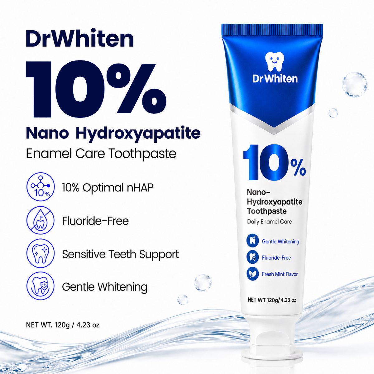 DrWhiten Safe Whitening Toothpaste daily enamel care